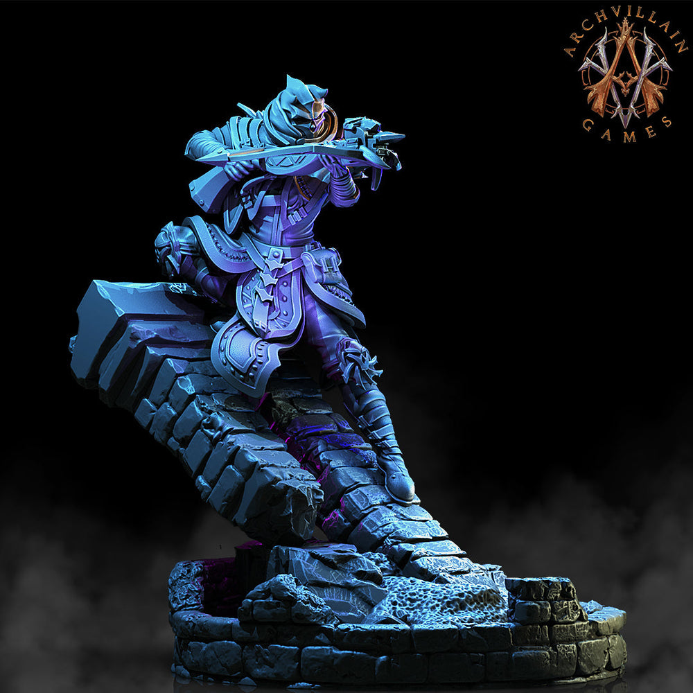3D Printed Archvillain Games The Deathknight Order Shadowblades 28 32mm D&D (Online Only)