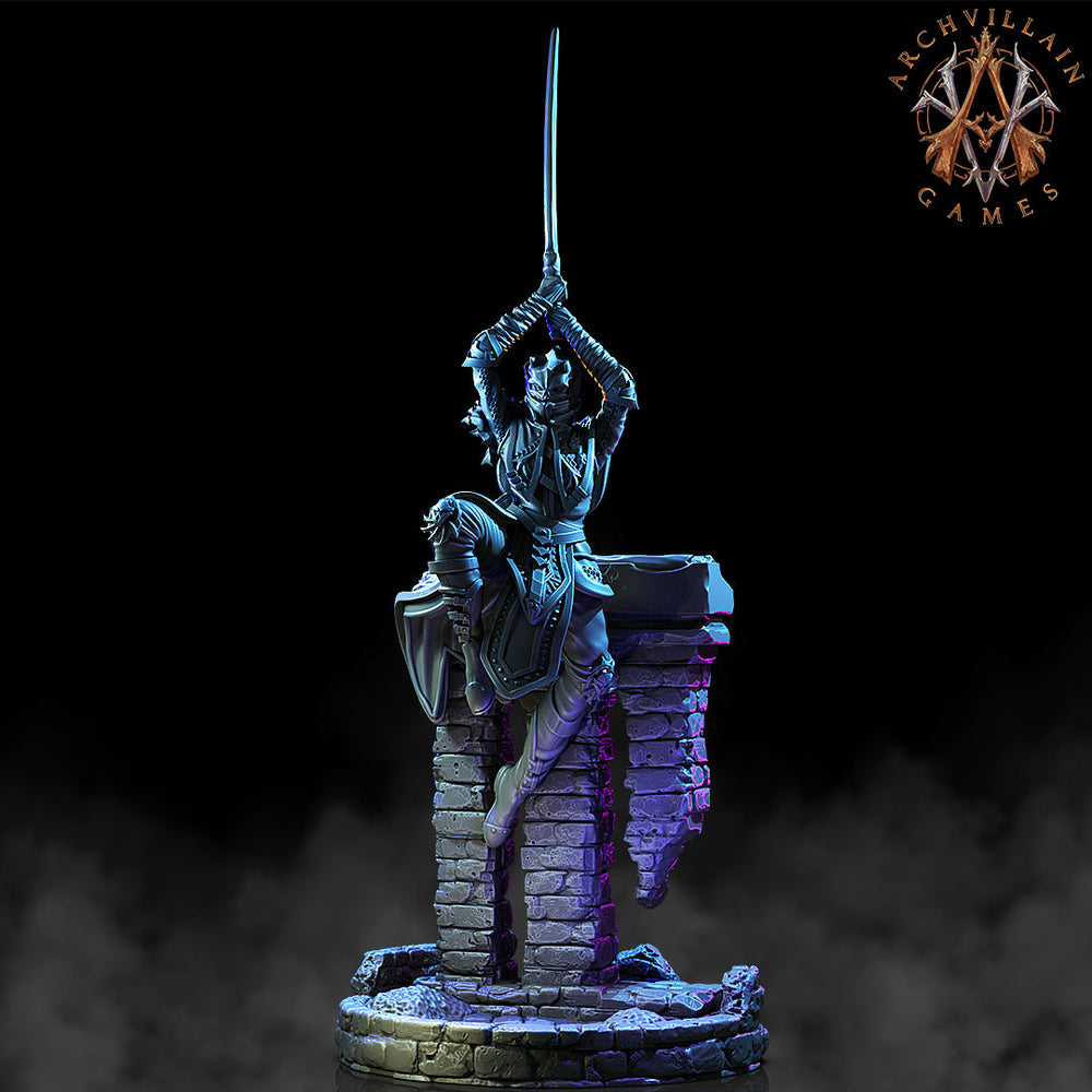 3D Printed Archvillain Games The Deathknight Order Shadowblades 28 32mm D&D (Online Only)