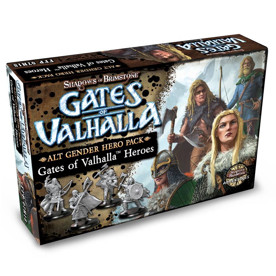 Shadows of Brimstone: Gates of Valhalla Alt Gender Hero Pack (ONLINE ORDER ONLY)
