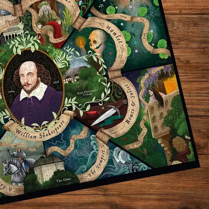 Shakespeare 1000 Piece Jigsaw Puzzle Gibsons