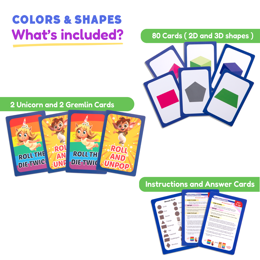 2D & 3D Shapes & Colors Card Pack (ONLINE ORDER ONLY)