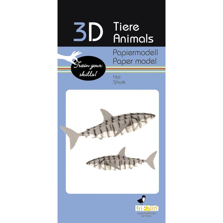 Shark 3D Cardboard Model Kit Fridolin (ONLINE ORDER ONLY)