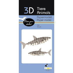 Shark 3D Cardboard Model Kit Fridolin (ONLINE ORDER ONLY)
