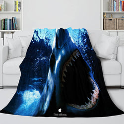 Shark Flannel Blanket Fleece Throw Blanket Wrap Nap Bedding Sets (Online Order Only)