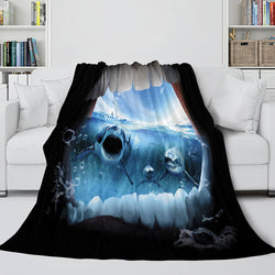 Shark Flannel Blanket Fleece Throw Blanket Wrap Nap Bedding Sets (Online Order Only)