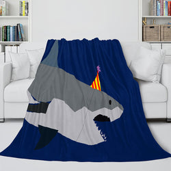 Shark Flannel Blanket Fleece Throw Blanket Wrap Nap Bedding Sets (Online Order Only)