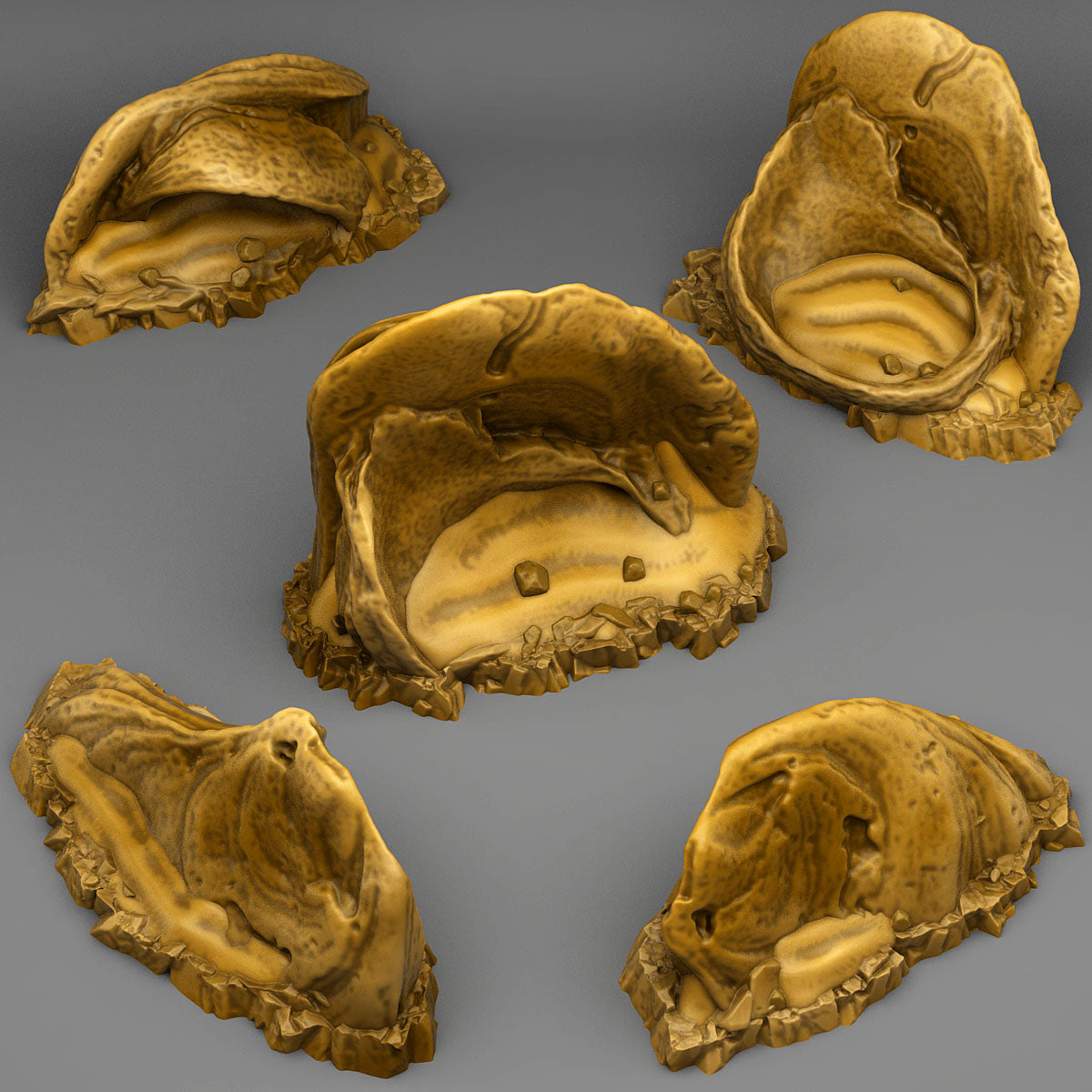 3D Printed Fantastic Plants and Rocks Sharp Desert Stones 28mm - 32mm D&D Wargaming (Online Only)