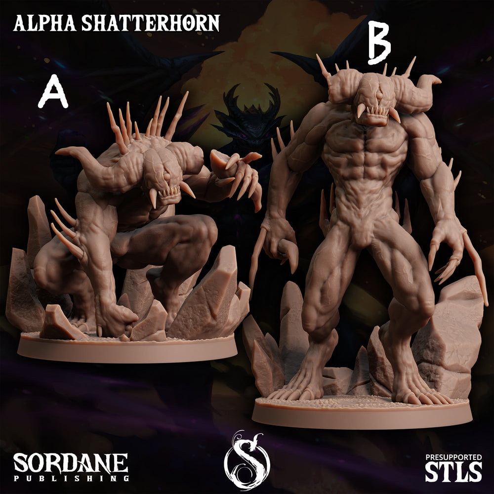 3D Printed Sordane Publishing Alpha Shatterhorns Monster Mayhem II 28 32mm D&D (Online Only)