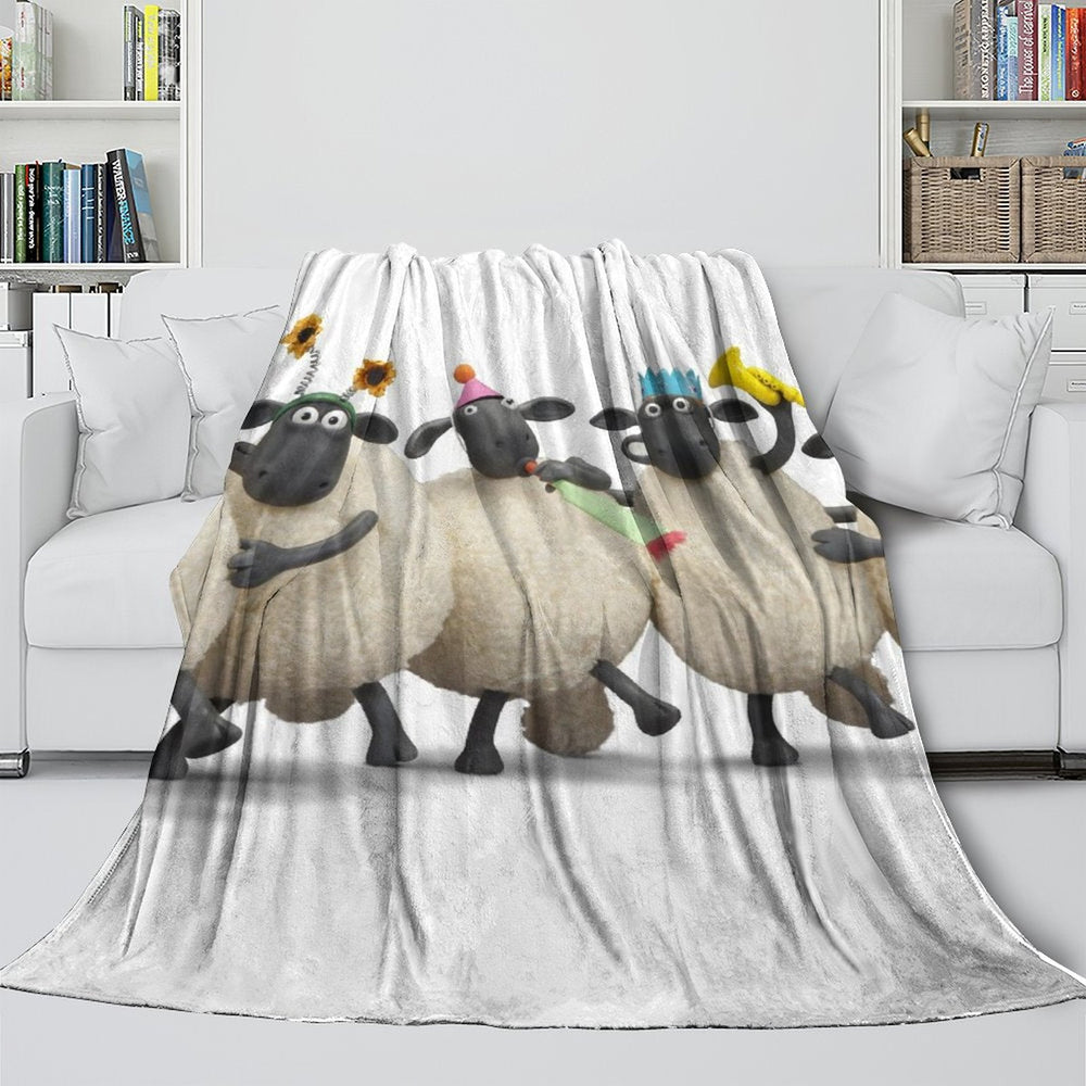 Shaun the Sheep Blanket Flannel Fleece Throw Room Decoration (Online Order Only)