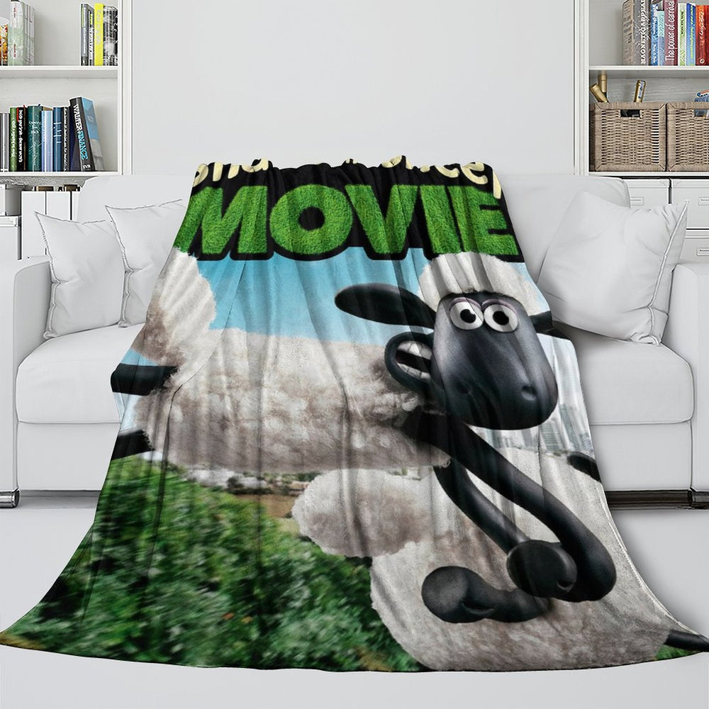 Shaun the Sheep Blanket Flannel Fleece Throw Room Decoration (Online Order Only)
