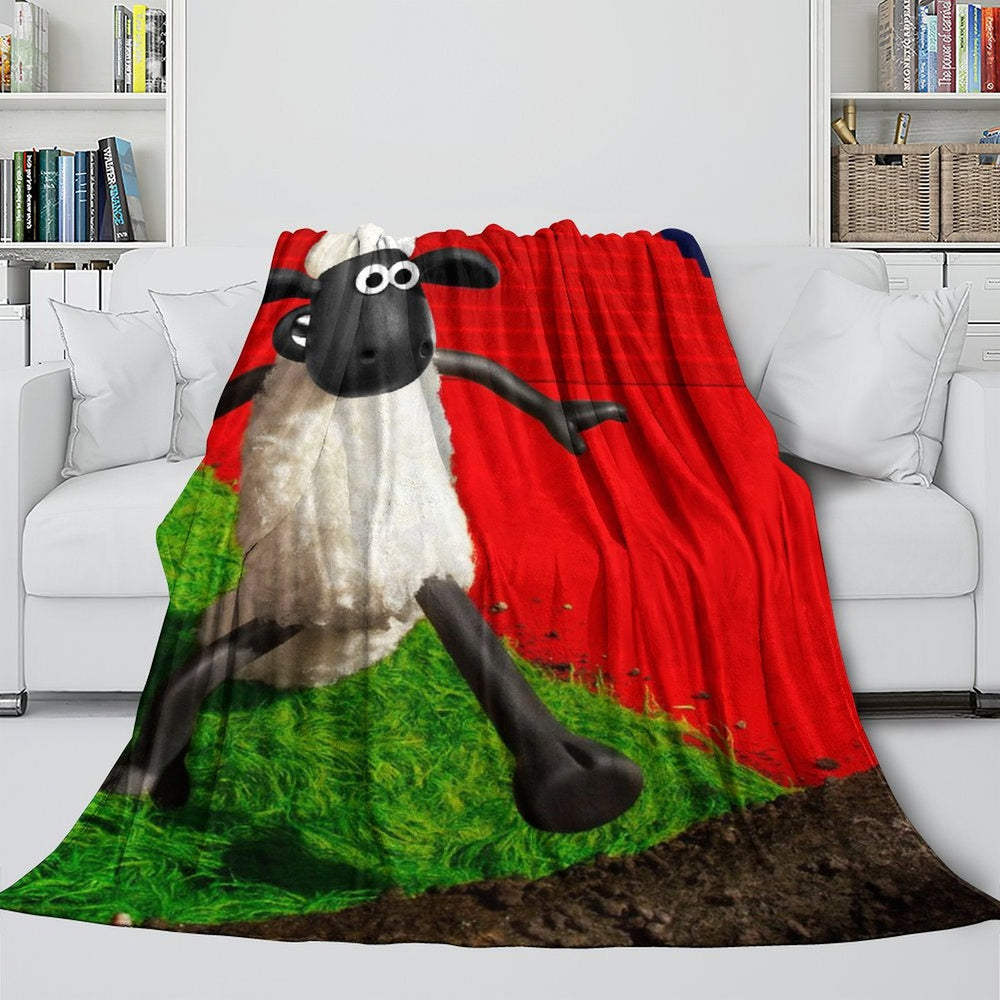 Shaun the Sheep Blanket Flannel Fleece Throw Room Decoration (Online Order Only)