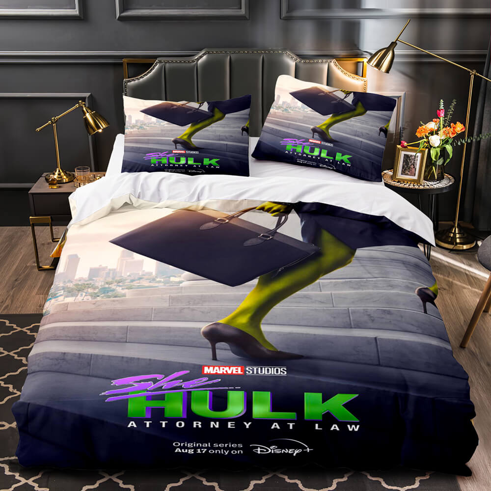 She Hulk Bedding Set Cosplay Quilt Cover Without Filler (Online Order Only)