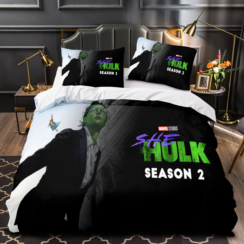 She Hulk Bedding Set Cosplay Quilt Cover Without Filler (Online Order Only)
