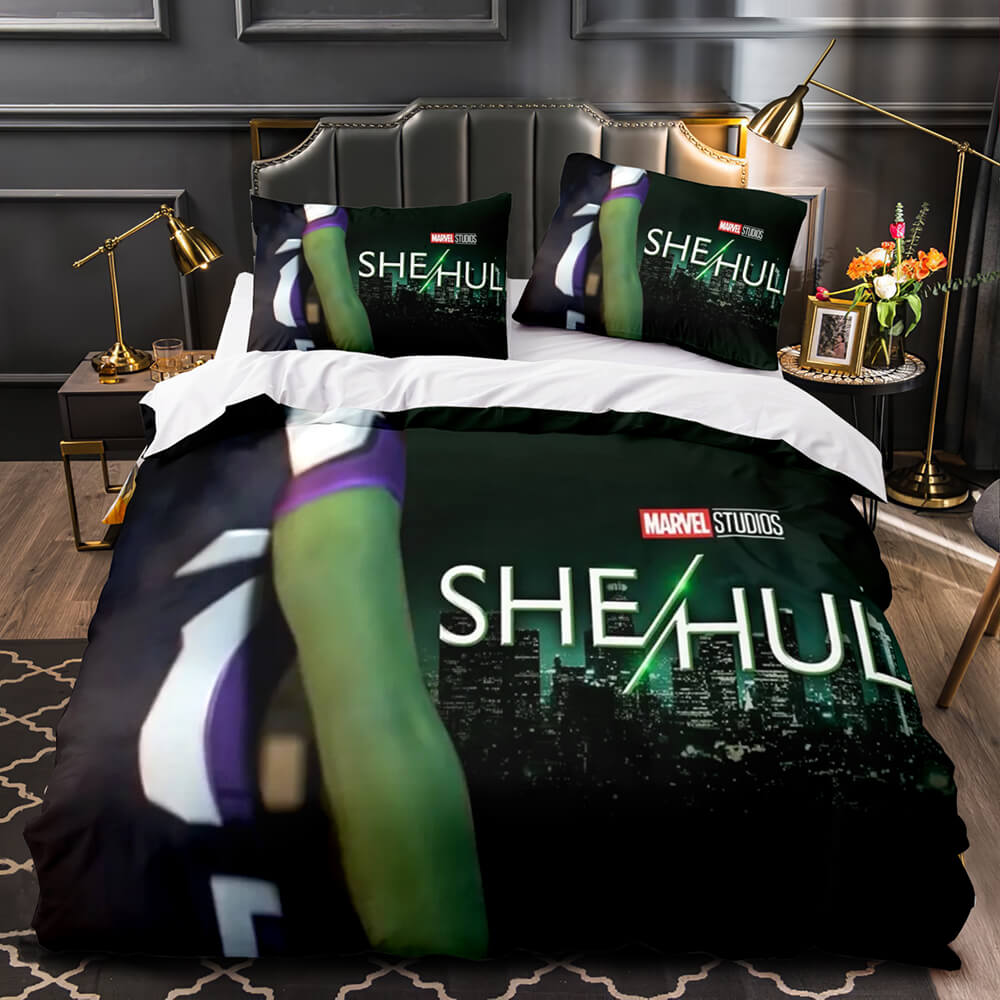 She Hulk Bedding Set Cosplay Quilt Cover Without Filler (Online Order Only)