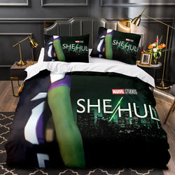 She Hulk Bedding Set Cosplay Quilt Cover Without Filler (Online Order Only)