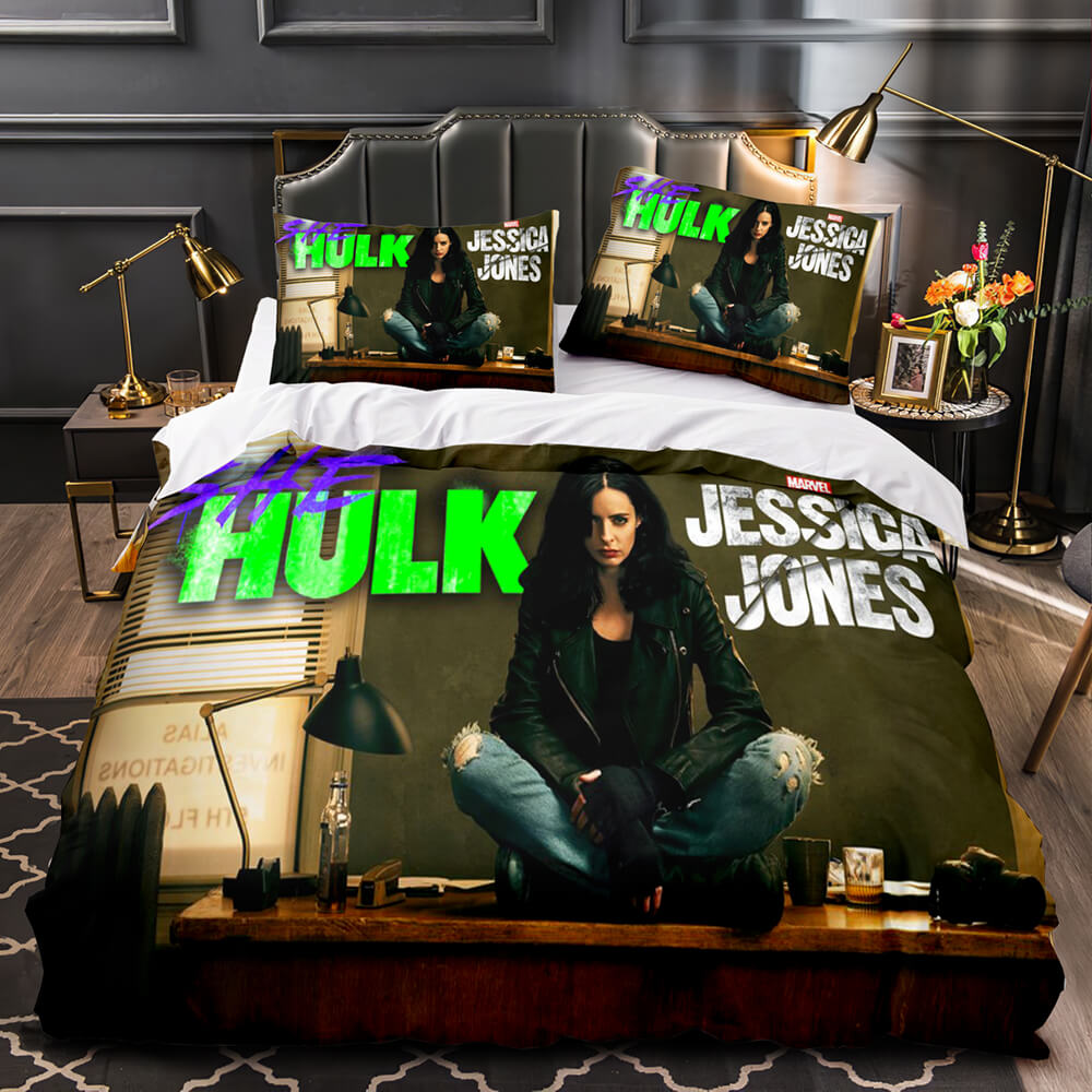 She Hulk Bedding Set Cosplay Quilt Cover Without Filler (Online Order Only)