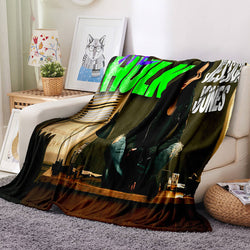 She Hulk Blanket Flannel Fleece Blanket Throw Cosplay Blanket Room Decoration (Online Order Only)