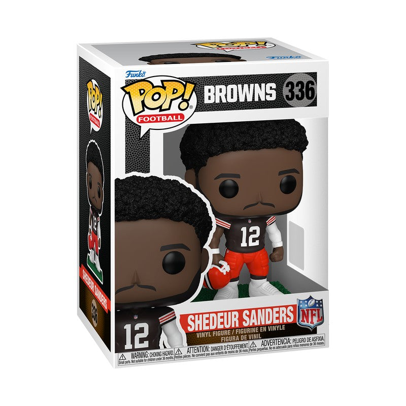 Funko Pop! NFL Cleveland Browns Shedeur Sanders Vinyl Figure #336 with Protector (ONLINE ORDER ONLY)