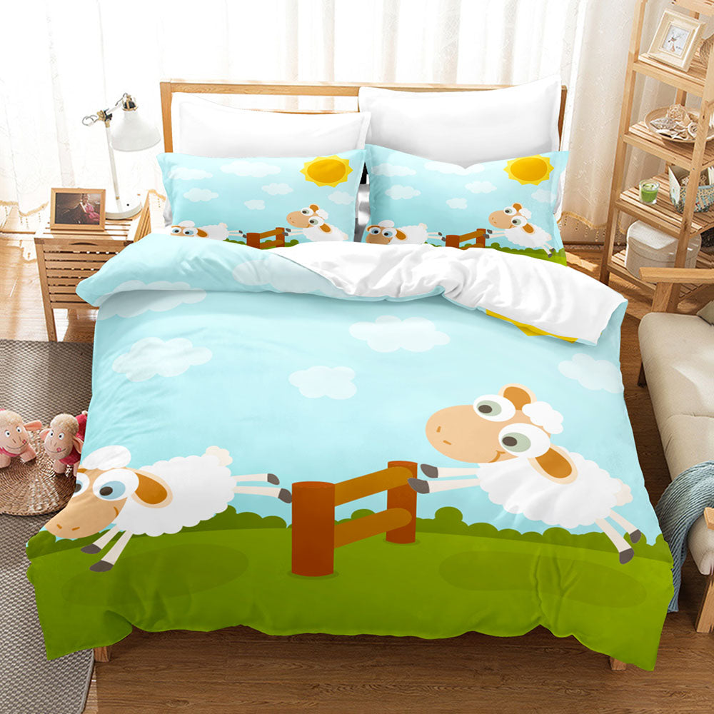 Sheep Bedding Set Quilt Cover Without Filler (Online Order Only)