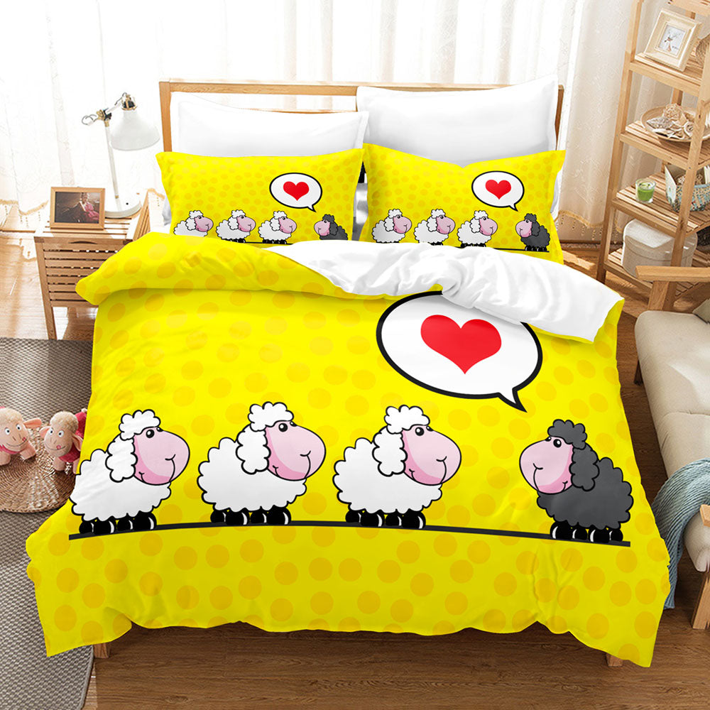 Sheep Bedding Set Quilt Cover Without Filler (Online Order Only)