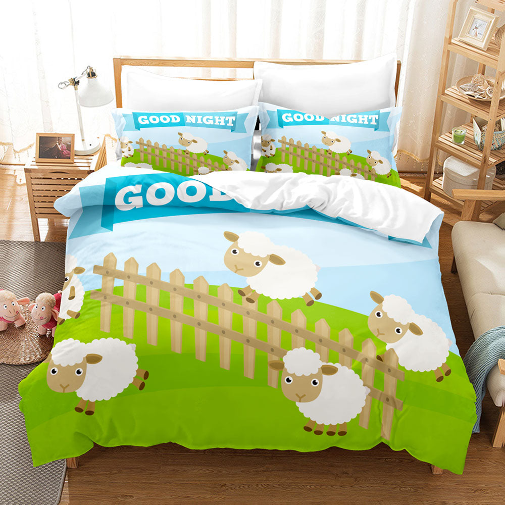 Sheep Bedding Set Quilt Cover Without Filler (Online Order Only)
