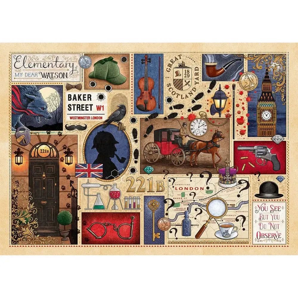 Sherlock Holmes 1000 Piece Jigsaw Puzzle Gibsons (ONLINE ORDER ONLY)
