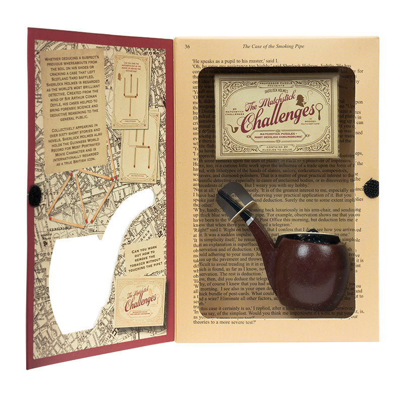 Sherlock Holmes: The Case of the Smoking Pipe - Pipe Puzzle & Matchstick Challenge Set (ONLINE ORDER ONLY)