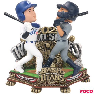 Shohei Ohtani & Aaron Judge Los Angeles Dodgers & New York Yankees 2024 World Series Dual Battle Bobblehead (ONLINE ORDER ONLY)
