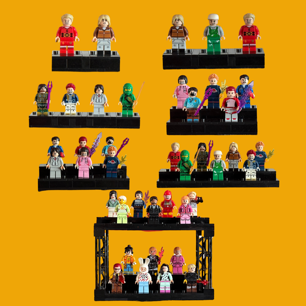 Display Stands for LEGO® Minifigures – Multiple Sizes (ONLINE ORDER ONLY)