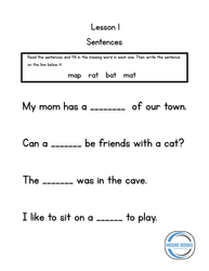 Short and Long Vowel Sounds - Printable Worksheets (ONLINE ORDER ONLY)