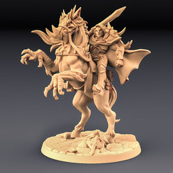 3D Printed Artisan Guild Gryphsteed and Warhorse Mounted Heroes Fighters Guild Set 28mm 32mm (Online Only)