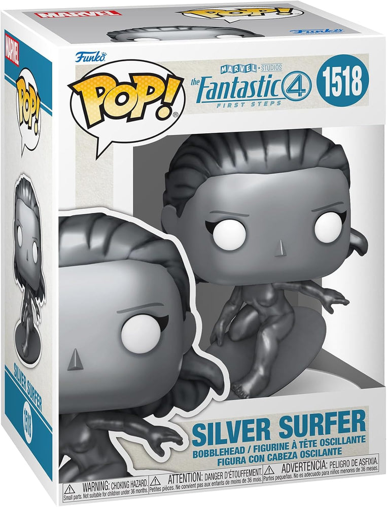 The Fantastic Four: First Steps Silver Surfer Funko Pop! Vinyl Figure #1518 with Funko Protector (Online Order Only)