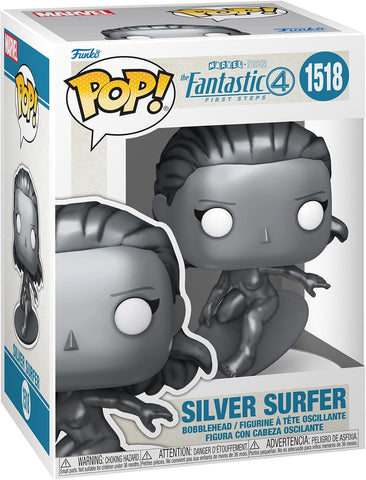 The Fantastic Four: First Steps Silver Surfer Funko Pop! Vinyl Figure #1518 with Funko Protector (Online Order Only)