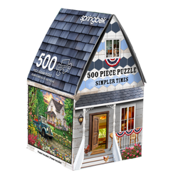 Simpler Times 500 Piece Jigsaw Puzzle in Shaped Box Springbok