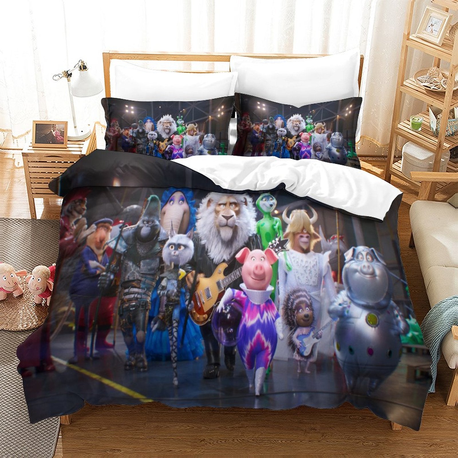 Sing 2 Bedding Set Printing Pattern Quilt Cover (Online Order Only)