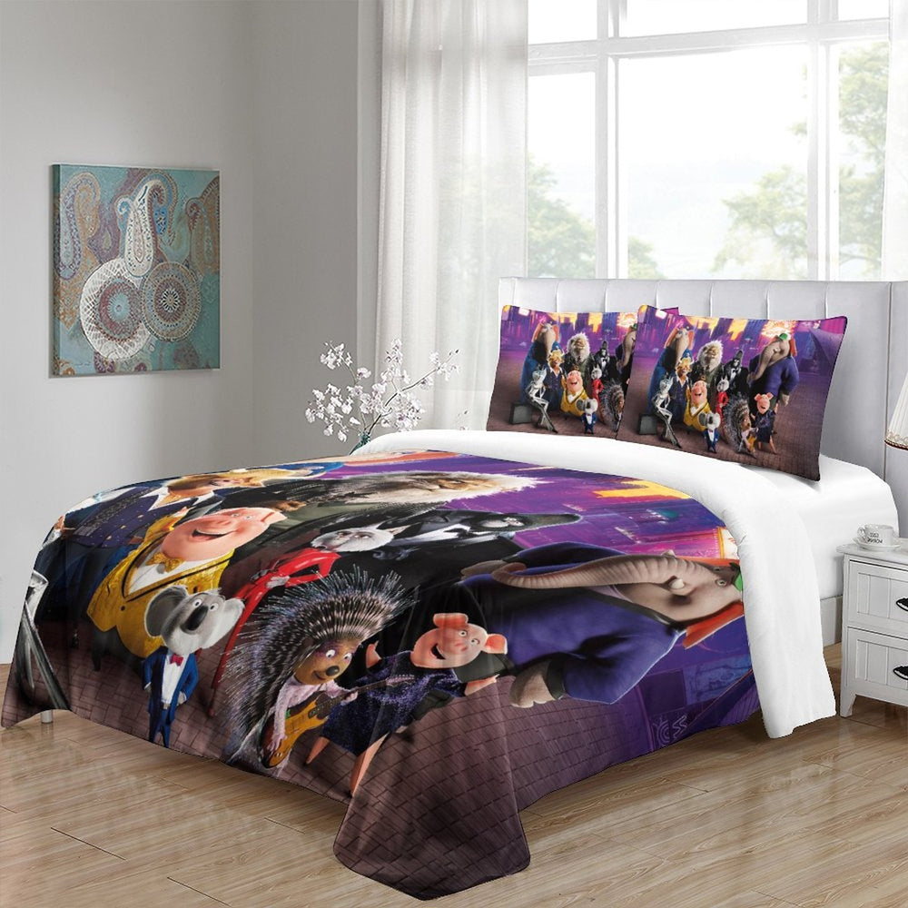 Sing 2 Bedding Set Printing Pattern Quilt Cover (Online Order Only)