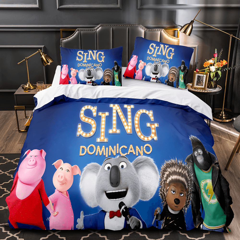 Sing 2 Bedding Set Quilt Duvet Cover Pillowcase Bedding Sets (Online Order Only)