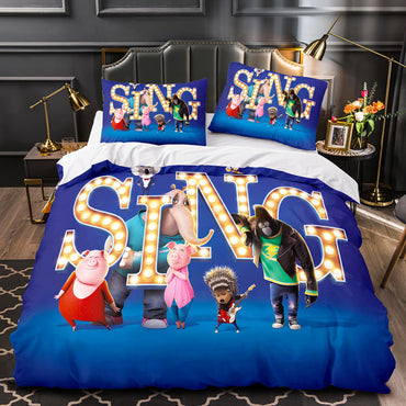 Sing 2 Bedding Set Quilt Duvet Cover Pillowcase Bedding Sets (Online Order Only)
