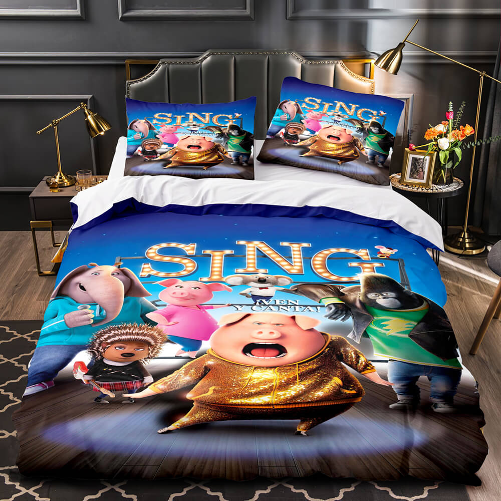 Sing 2 Bedding Set Quilt Duvet Cover Pillowcase Bedding Sets (Online Order Only)