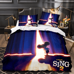 Sing 2 Bedding Set Quilt Duvet Cover Pillowcase Bedding Sets for Kids (Online Order Only)