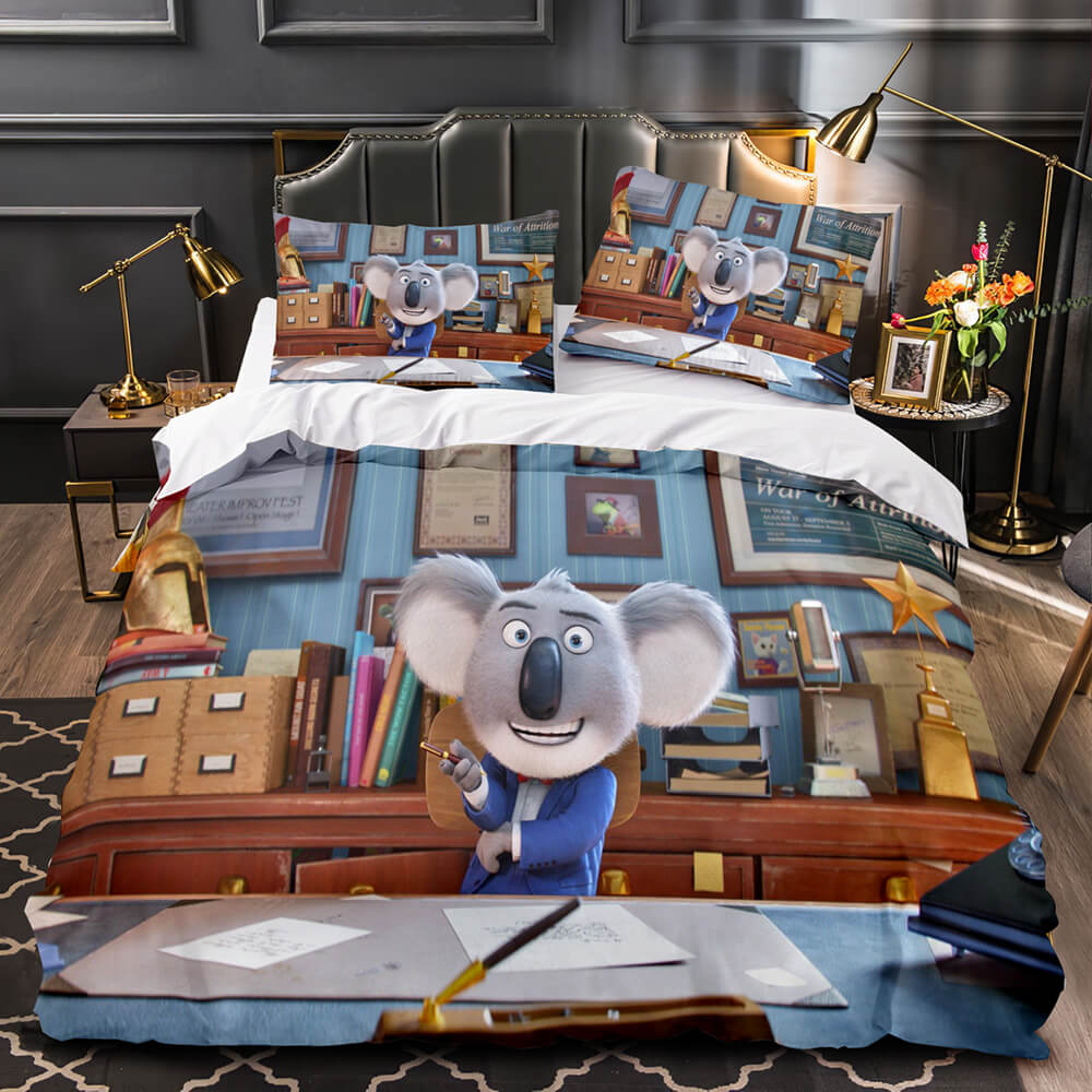 Sing 2 Bedding Set Quilt Duvet Cover Pillowcase Bedding Sets for Kids (Online Order Only)