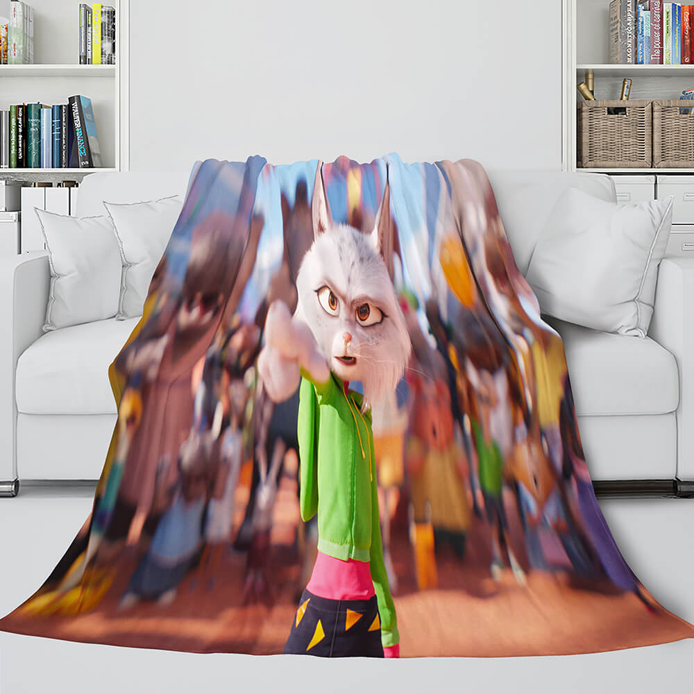 Sing 2 Blanket Flannel Fleece Throw Cosplay Blanket Christmas Present (Online Order Only)