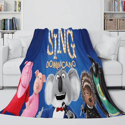Sing 2 Blanket Flannel Fleece Throw Cosplay Blanket Christmas Present (Online Order Only)