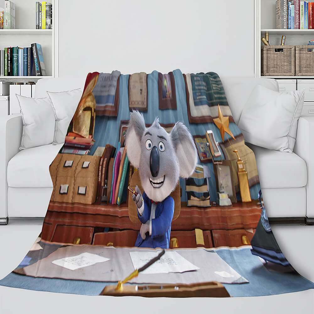 Sing 2 Blanket Flannel Fleece Throw Cosplay Blanket Christmas Present (Online Order Only)