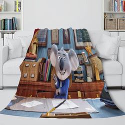 Sing 2 Blanket Flannel Fleece Throw Cosplay Blanket Christmas Present (Online Order Only)