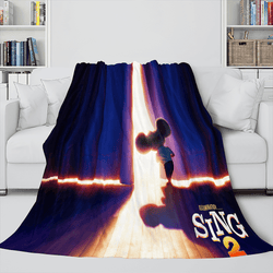Sing 2 Blanket Flannel Fleece Throw Cosplay Blanket Room Decoration (Online Order Only)