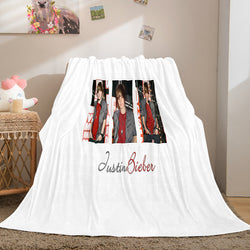 Super Star Justin Bieber Flannel Fleece Throw Blanket (Online Order Only)