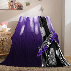 Singer Justin Bieber Flannel Fleece Throw Blanket (Online Order Only)
