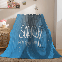 Singer Justin Bieber Flannel Fleece Throw Blanket (Online Order Only)