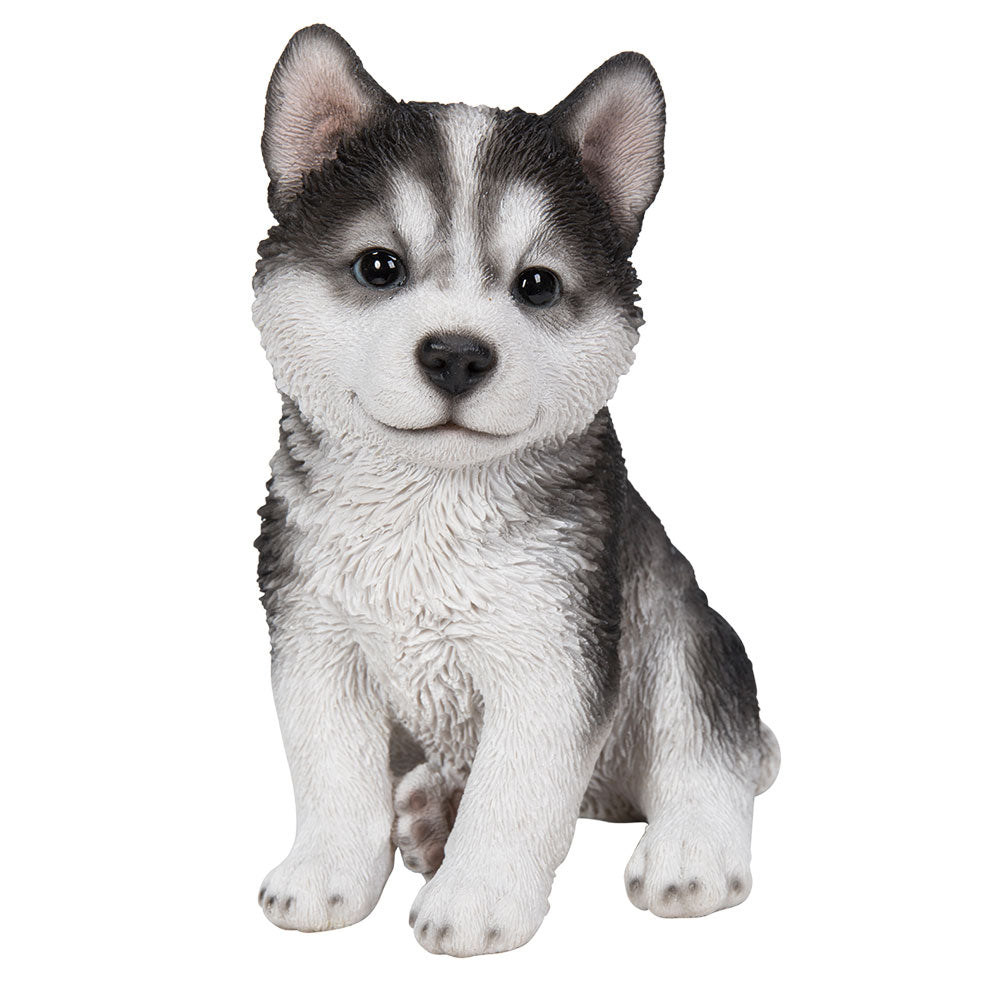 Sitting Husky Puppy Collectible Figurine (Online Order Only)